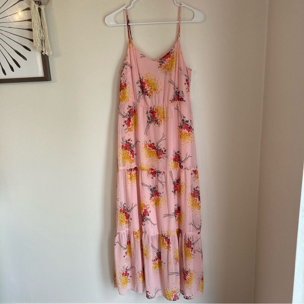 J. Crew Mercantile Women’s floral boho prairie maxi pink dress size 4 - NWOT! - Picture 4 of 12